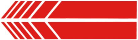 2 Stuks Auto Auto Suv Vinyl Grafische Carrosserie Sticker Side Decal Streep Diy Decals rood