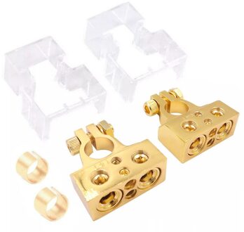 2 Stuks Auto Batterij Terminal Connectoren 0/2/4/8/10 Gauge Positieve Negatieve Auto Marine Batterij terminal Connectoren Shims type 3