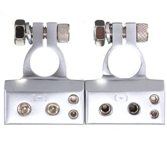 2 Stuks Auto Batterij Terminal Connectors 2/4/8/10 Gauge Positieve Negatieve Auto Marine Batterij Terminal Connectoren shims Voor Golf Diameter 1.8cm