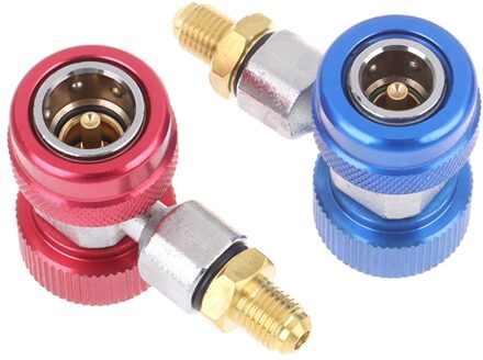 2 Stuks Auto Freon R134A Snelkoppeling Adapters Voor Airconditioning Koelmiddel