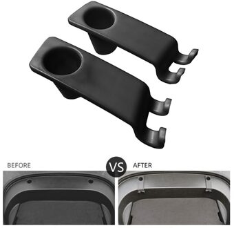 2 Stuks Auto Front Kofferbak Haak Houder Anti Swingende Abs Hanger Opslag Opknoping Accessoires Voor Tesla Model 3