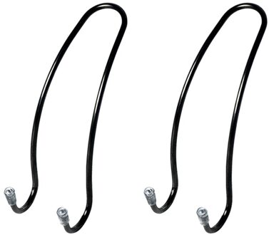 2 Stuks Auto Haken Achterbank Verborgen Super Dragende Huishoudelijke Auto Haken Multifunctionele Opslag Haken (Zwart)