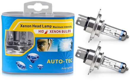 2 stuks Auto Halogeenlamp H4 55W 12V 4300K Xenon Halogeen Koplampen Super Heldere h4 60/ 55w Auto Head Light Fog Gloeilamp
