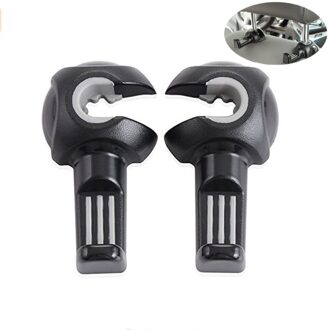 2 Stuks Auto Hoofdsteun Haak Universele Auto Back Seat Hoofdsteun Hanger Holder Haak Voor Tas Portemonnee Doek Kruidenier (Zwart en Geel) zoals getoond 1
