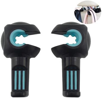 2 Stuks Auto Hoofdsteun Haak Universele Auto Back Seat Hoofdsteun Hanger Holder Haak Voor Tas Portemonnee Doek Kruidenier (Zwart en Geel) zoals getoond