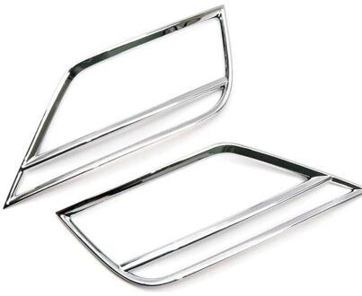 2 Stuks Auto Mistachterlicht Mistlamp Lamp Cover Case Sticker Decoratie Trim Abs Chrome Voor T-ROC Troc