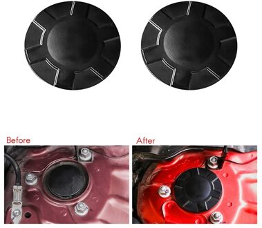 2 Stuks Auto Schokdemper Schroef Beschermende Stofkap Decoratie Bescherming Cover Voor Mazda 3 Axela CX-30