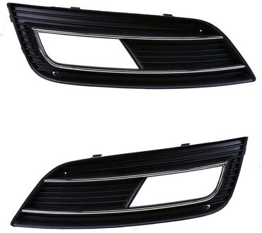 2 Stuks Auto Voorbumper Fog Light Cover Grille Voor-A4 B8 , Links & Rechts