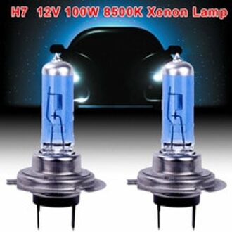 2 Stuks Auto Xenon H7 100W Slim Ballast Kit Xenon Koplamp Lamp DC12V H7 Xenon Hid Kit 8500K vervangen Halogeen Lamp