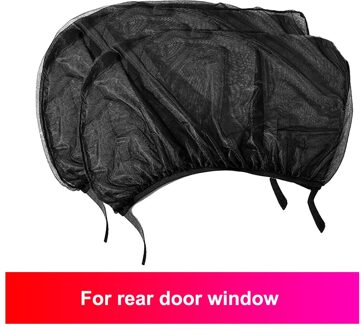 2 Stuks Auto Zonnescherm Uv-bescherming Auto Gordijn Auto Window Zonnescherm Side Window Mesh Zonneklep Zomer Bescherming Venster film achterkant L110 W50