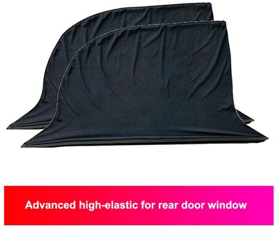 2 Stuks Auto Zonnescherm Uv-bescherming Auto Gordijn Auto Window Zonnescherm Side Window Mesh Zonneklep Zomer Bescherming Venster film achterkant L90 W55