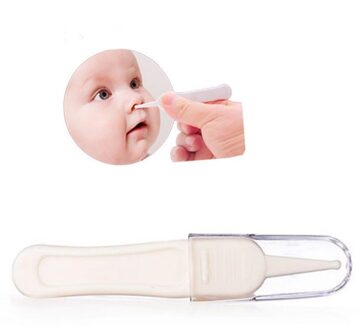 2 Stuks Baby Veilig Schoonmaken Pincet Baby Care Tool Veiligheid Zuigeling Oor Tang Plastic Pasgeboren Graven Navel Neus Clip tang