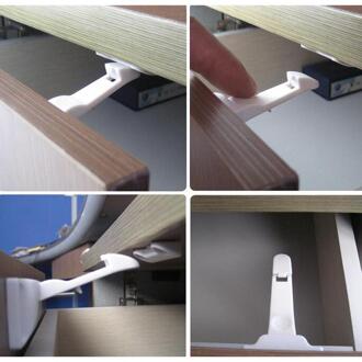 2 stuks Baby Veiligheid Lock Plastic Lade Deur Kabinet Kast Veiligheid Sloten Bescherming Van Kinderen Anti Pinch Hand Beschermen