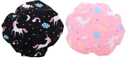 2 Stuks Baden Douche Hoed Waterdichte Cover Nacht Slapen Cap