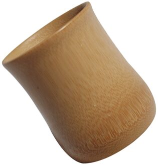 2 Stuks Bamboe Water Cup Multi-purpose Bamboe Cup Milieuvriendelijke Bamboe Cup Dikke Plain Bamboe Buis Verkoolde Bamboe Mok zoals getoond 1