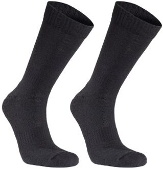 2 stuks Basic Wool Sock Zwart - Maat 35/38,Maat 39/42,Maat 43/46