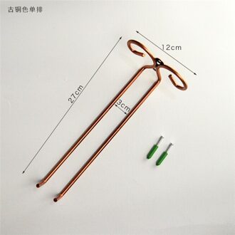 2 Stuks Beroep Opknoping Metalen Wijn Cup Rack Bar Enkele/Dubbele Rack Wijn Glaswerk Glazen Fles Beker Omgekeerde Houder schorsing bronzen