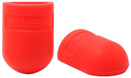 2 Stuks Bike Brake Versnellingspook Cover Fiets Siliconen Beschermhoes Fiets Shifter Lever Hoofd Krasbestendig Mouw rood