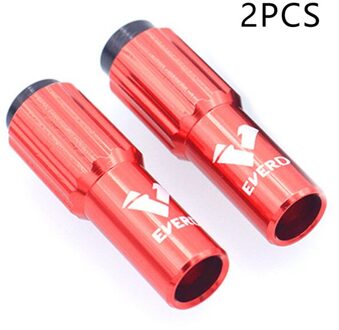 2 Stuks Bike Gear Kabel Richter Adereindhulzen Inline Gear Derailleur Lengte Schroef Vat Mtb Fiets Onderdelen Voor Road Mountain Fiets rood