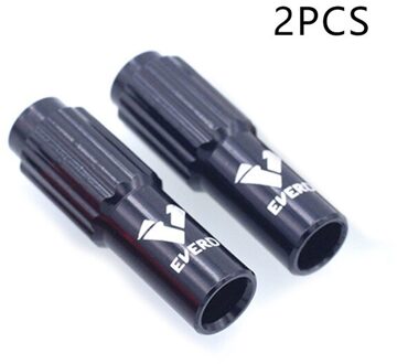 2 Stuks Bike Gear Kabel Richter Adereindhulzen Inline Gear Derailleur Lengte Schroef Vat Mtb Fiets Onderdelen Voor Road Mountain Fiets zwart