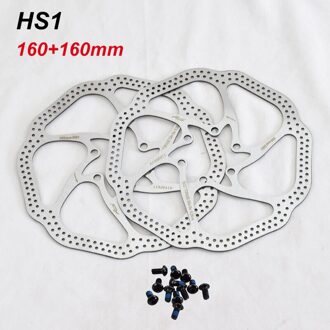 2 stuks Brand AVID HS1 MTB Road Vouwfiets Remschijven 160mm of 180mm 6 Gaten schijf Remschijven 12 Vlekken BB5/BB7 160mmx2pcs