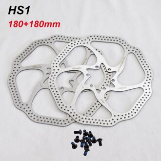 2 stuks Brand AVID HS1 MTB Road Vouwfiets Remschijven 160mm of 180mm 6 Gaten schijf Remschijven 12 Vlekken BB5/BB7 180mmx2pcs