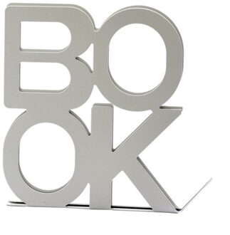 2 Stuks Brief Anti-Skid Briefpapier Draagbare Universele Metalen Standaard Desktop Thuis Boekensteun Ondersteuning Houder Office Organisator School wit