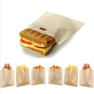 2 Stuks Broodrooster Zakken Voor Gegrilde Kaas Sandwiches Gemaakt Herbruikbare Non-stick Gebakken Toast Brood Tassen Gereedschappen