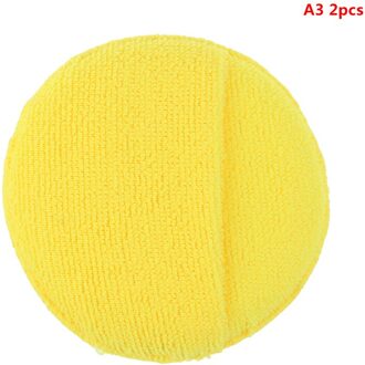 2 Stuks Car Wash Microfiber Cleaning Waxen Spons Applicator Car Wax Spons A3