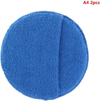 2 Stuks Car Wash Microfiber Cleaning Waxen Spons Applicator Car Wax Spons A4
