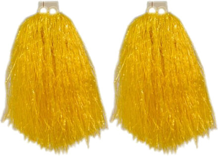 2 stuks cheerleader cheerballs geel 33 cm