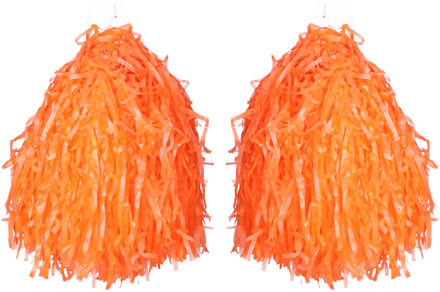 2 stuks cheerleader cheerballs oranje 33 cm