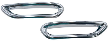 2 Stuks Chrome Abs Staart Achter Bumper Mistlamp Lam Cover Trim Decoratie Cover Voor Nissan Qashqai J11 Автомобильные Товары