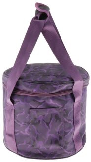 2 Stuks Crystal Klankschaal Carry Case Bag Voor Maten 14 Inch & 10 Inch, Paars