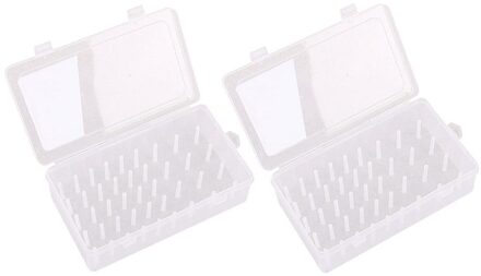 2 Stuks Draad Doos Lege Transparante Opslag Container Naaigaren Houder Crafting Borduren Kruissteek Draden Doos
