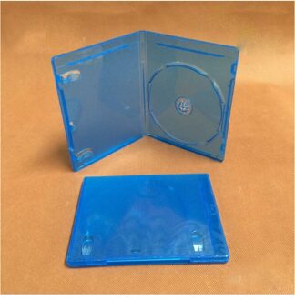 2 Stuks Dubbele Blu-ray Disc Blauw/Zwart/Blauw Zacht Plastic Case 171X135X11MM Houden Insert / Hold 1/2/4 Disc 1 Disc blauw