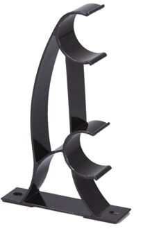 2 stuks Dubbele Metalen Gordijn Staaf Houder voor 25mm Staaf-Diepe Koffie