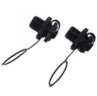 2 Stuks Duurzaam Plastic Veiligheid Air Ventiel Mondstuk One-Way Inflatio Voor Opblaasbare Boot Rubber Kajak Tender Vlot Matras luchtbed