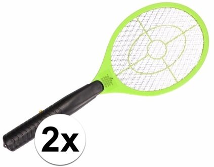 2 stuks Elektrische vliegenmeppers groen