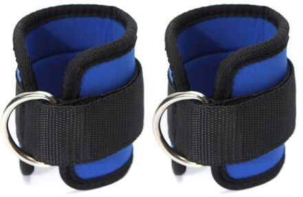 2 Stuks Enkel Gewichten Verstelbare Been Wrist Strap Running Boksen Braclets Bandjes Gym Accessoire CMG786 Blauw