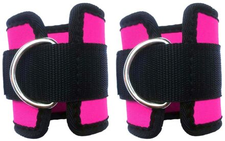 2 Stuks Enkel Gewichten Verstelbare Been Wrist Strap Running Boksen Braclets Bandjes Gym Accessoire CMG786 roos rood