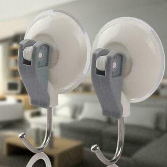 2 Stuks Extra Zware Hendel Zuignap Haken Badkamer Keuken Opknoping Venster Sterke Holder Krans Hangers