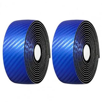 2 Stuks Fietsen Racefiets Stuur Tape Anti-Slip Kunstleer Elastische Eva Fietsstuur Bandjes Outdoor Riding Levert blauw