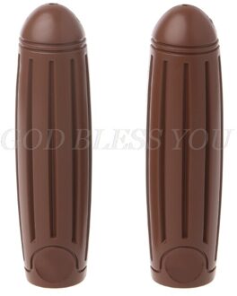 2 Stuks Fietsstuur Mouwen Retro Stijl Comfortabele Bike Cover Grips Fix Gear bruin