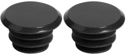 2 Stuks Fietsstuur Plug Plastic Weg Mountainbike Grips Cap Covers End Stoppers Fietsen Accessoires zwart