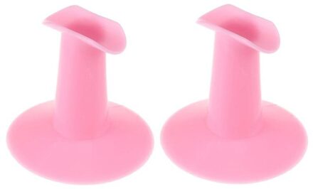 2 stuks Finger Stands Rest Holder Salon Nail Art Vinger Praktijk Ondersteuning Rest Holder Plastic Stand Voor Nail Art UV gel Polish
