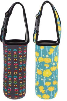 2 Stuks Fles Sleeve Bag Carrier Water Fles Cover Isolatie Fles Pouch