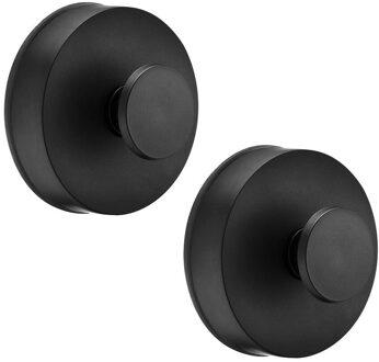 2 Stuks Gat Gratis Kleding Haak Handig Sucker Haak Praktische Zuignap Haak Huishoudelijke Zwarte Douche Handdoeken Opbergrek