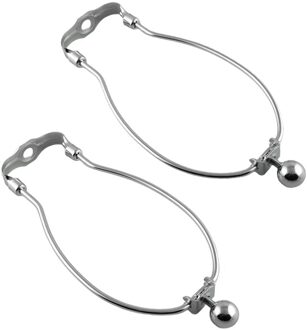 2 Stuks Guard U-vorm Lamp Harp Chrome Gepolijst Massief Verlichting Accessoires Ijzer Plating Voor Floor Light Voorkomen Breuk Thuis decor 7duim