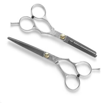 2 Stuks Haar Knippen Nagelschaar Scharen Set Salon Professionele Kapper Kappers Styling Tool Kapsalon Kappers snijdend het verdunnen reeks